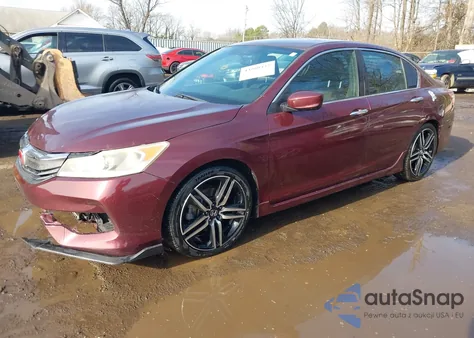 2016 Honda Accord Sport from USA, damaged, VIN 1HGCR2F5XGA052937